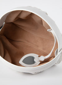 Sac Samia 26 en cuir - Blanc Optique