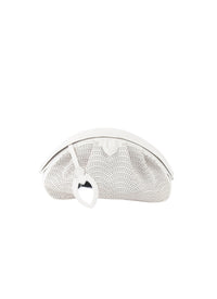 Sac Samia 26 en cuir - Blanc Optique