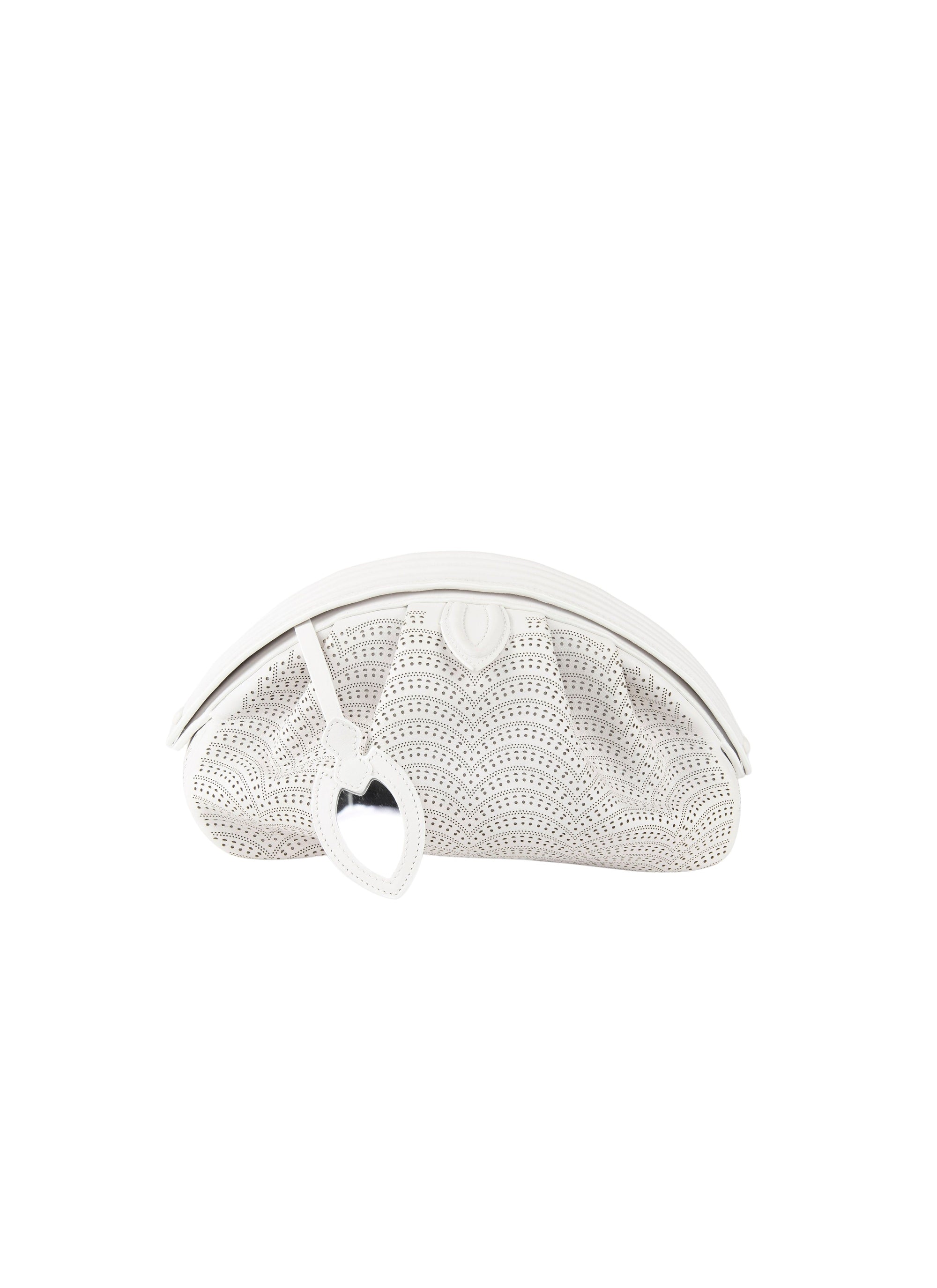 Sac Samia 26 en cuir - Blanc Optique