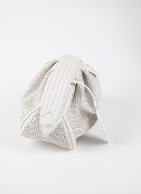 Sac Samia 26 en cuir - Blanc Optique