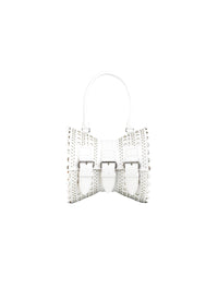 Corset bag 18 in leather - Optic White