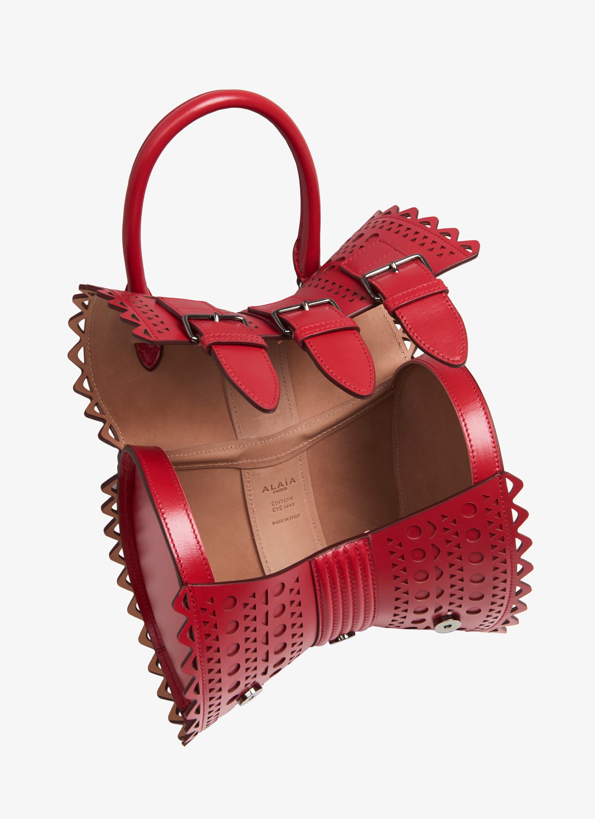 Sac corset 18 en cuir - Laque