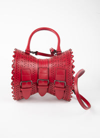 Sac corset 18 en cuir - Laque