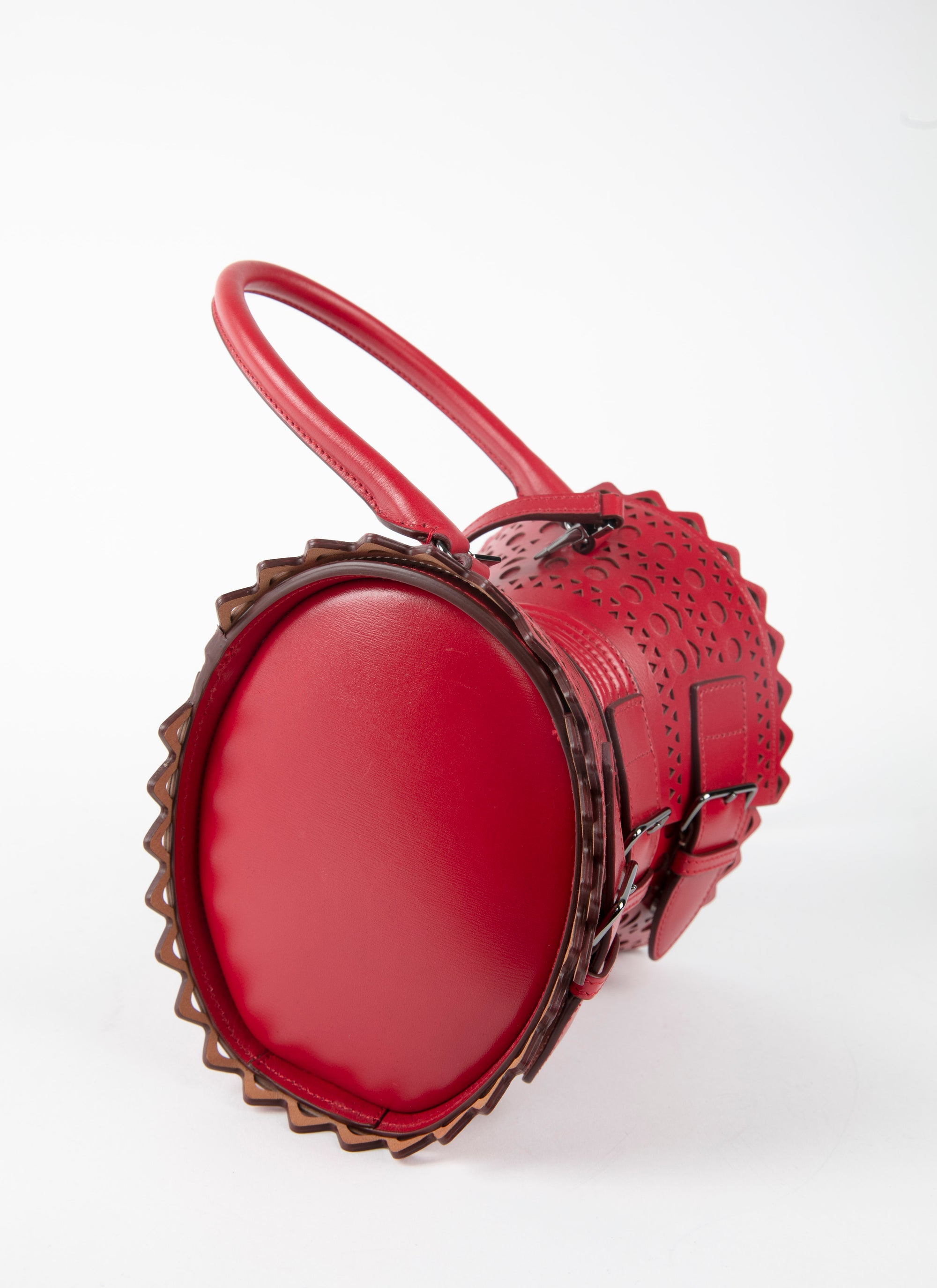 Sac corset 18 en cuir - Laque