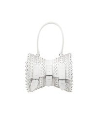 Sac corset 22 en cuir - Blanc Optique