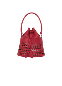 Bucket corset bag in leather - Lacquer