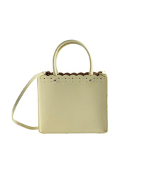 Bag Garance 16 in Leather - Pale Yellow