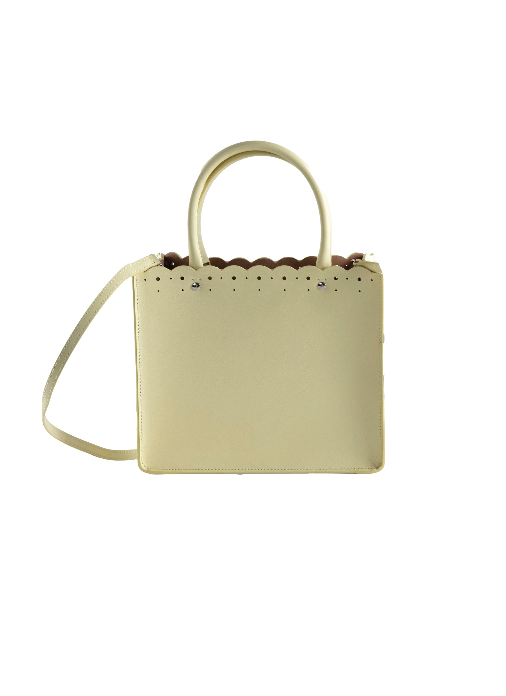 Bag Garance 16 in Leather - Pale Yellow