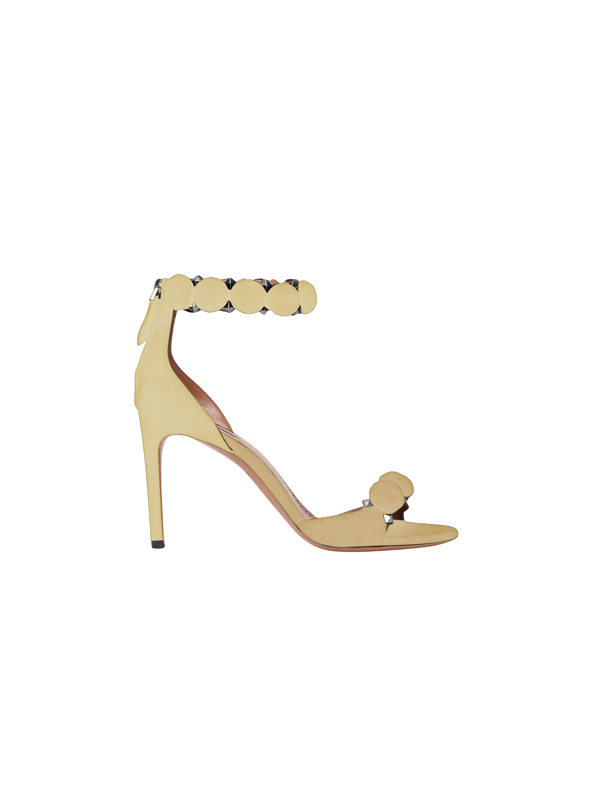Sandales Bombe 90 en cuir - Beige