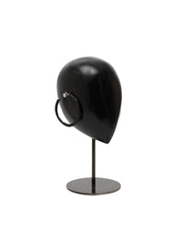 Boucles d'oreille en cuir - Noir