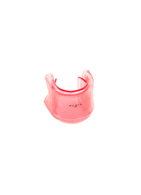 Manchette repliée en plexi - Rose Fraise