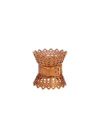 Bracelet corset en cuir - Cuivre