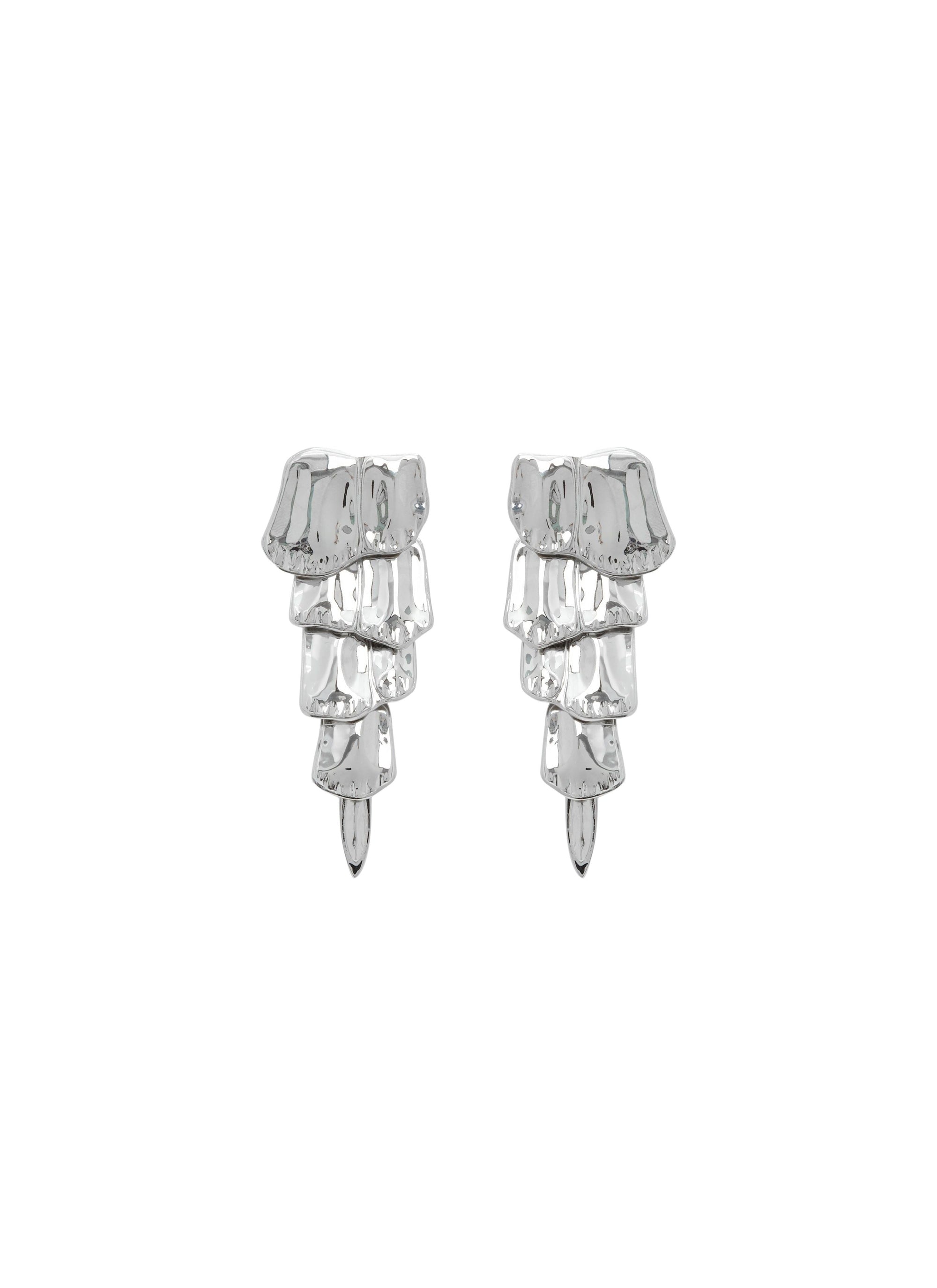 Earrings Croco - Silver