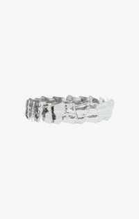 Metallic choker necklace - Silver
