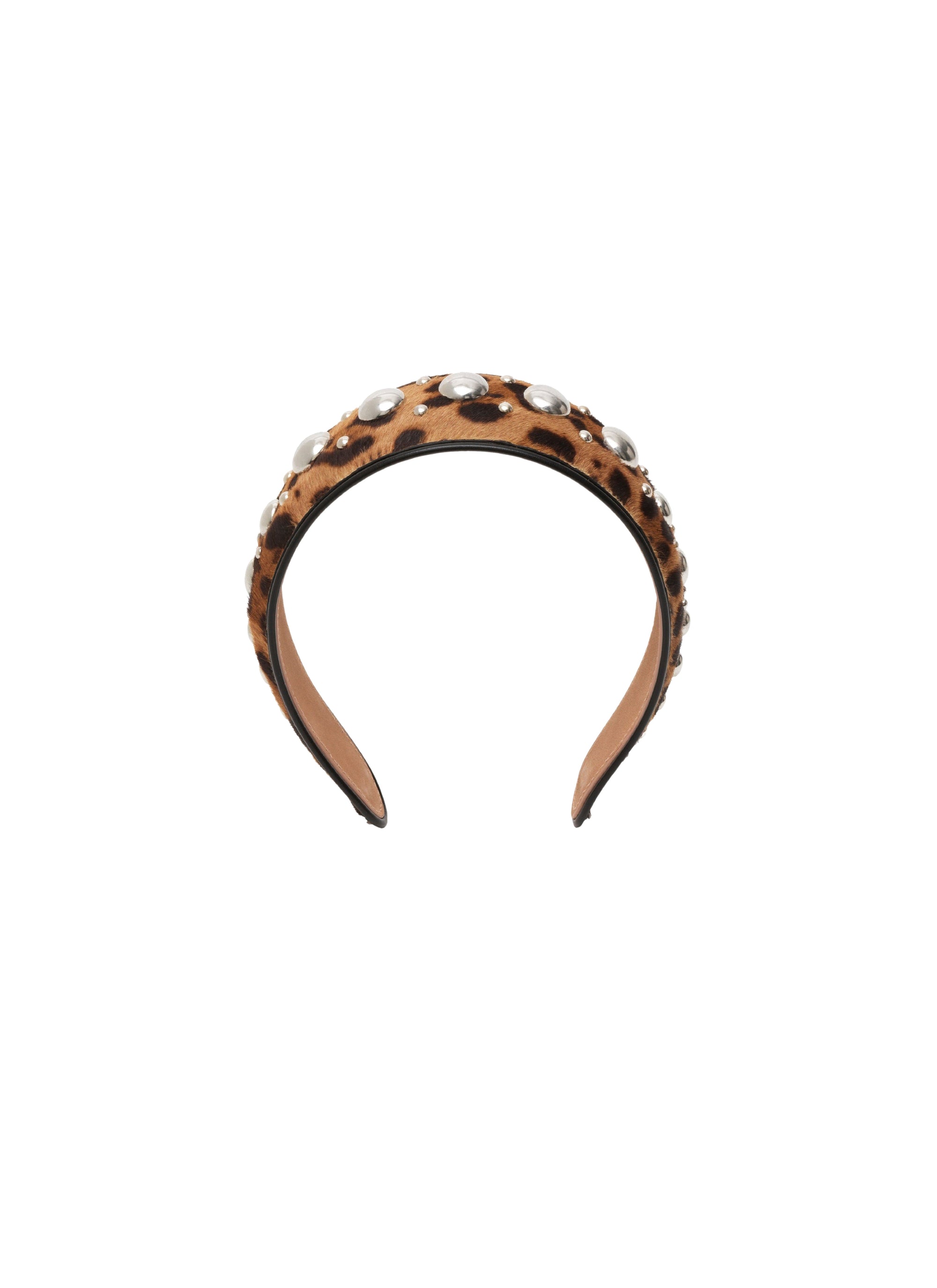 Classic leather headband - Sepia Brown