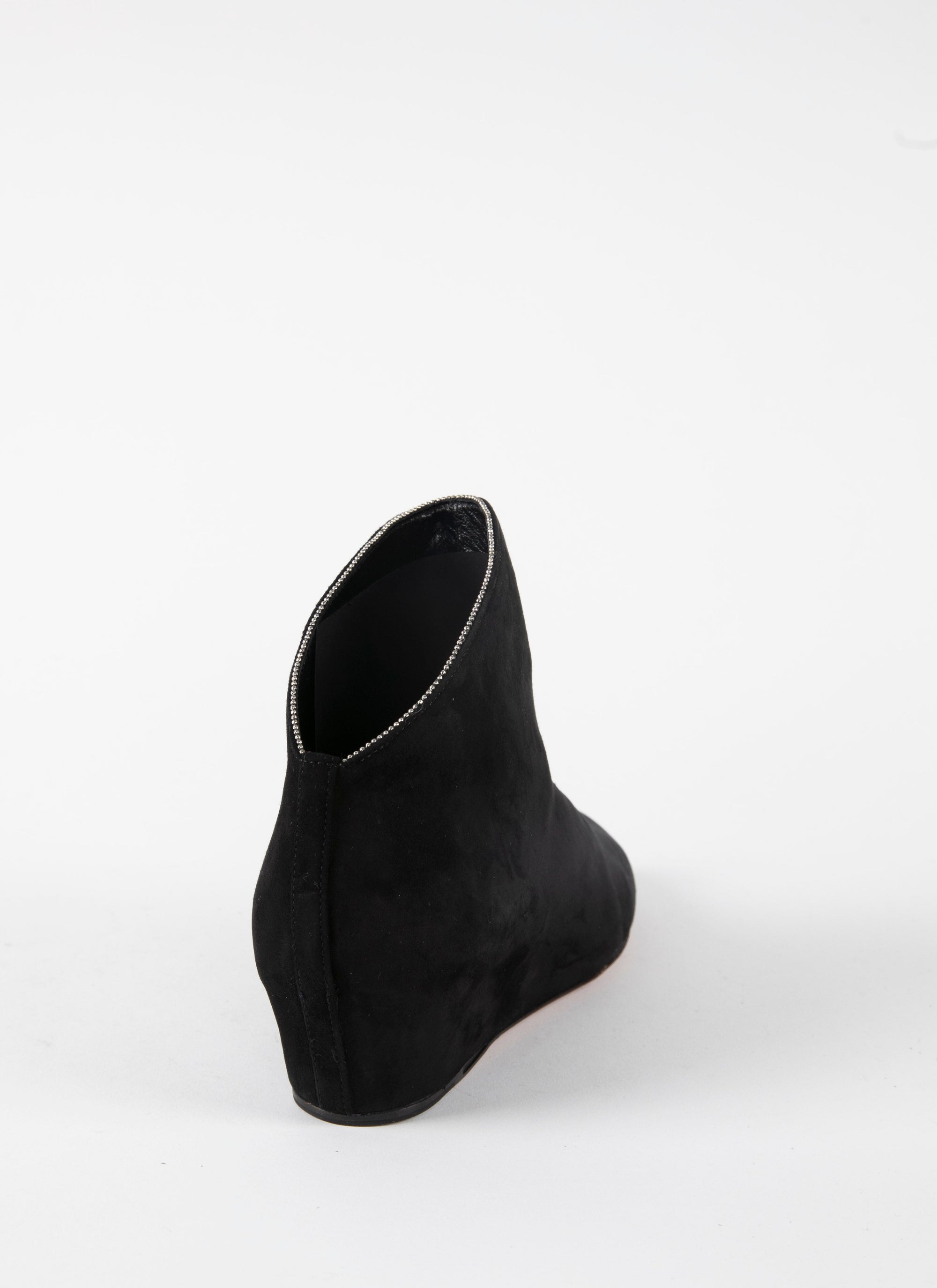 Pearl leather ankle boots - Black