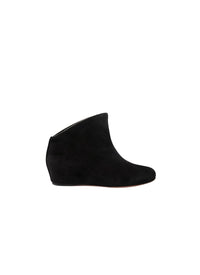Pearl leather ankle boots - Black