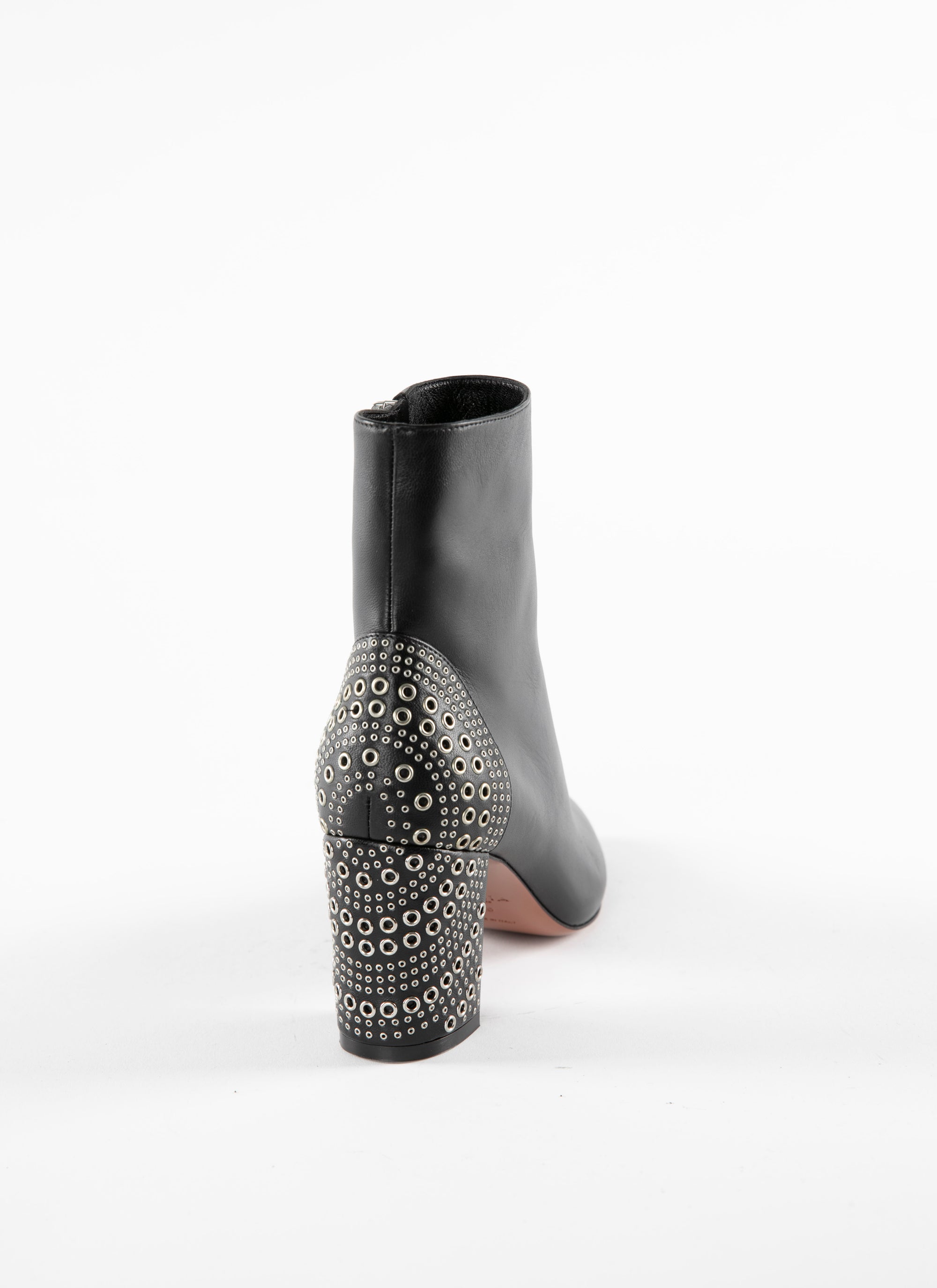 75 boots in leather - Black intense