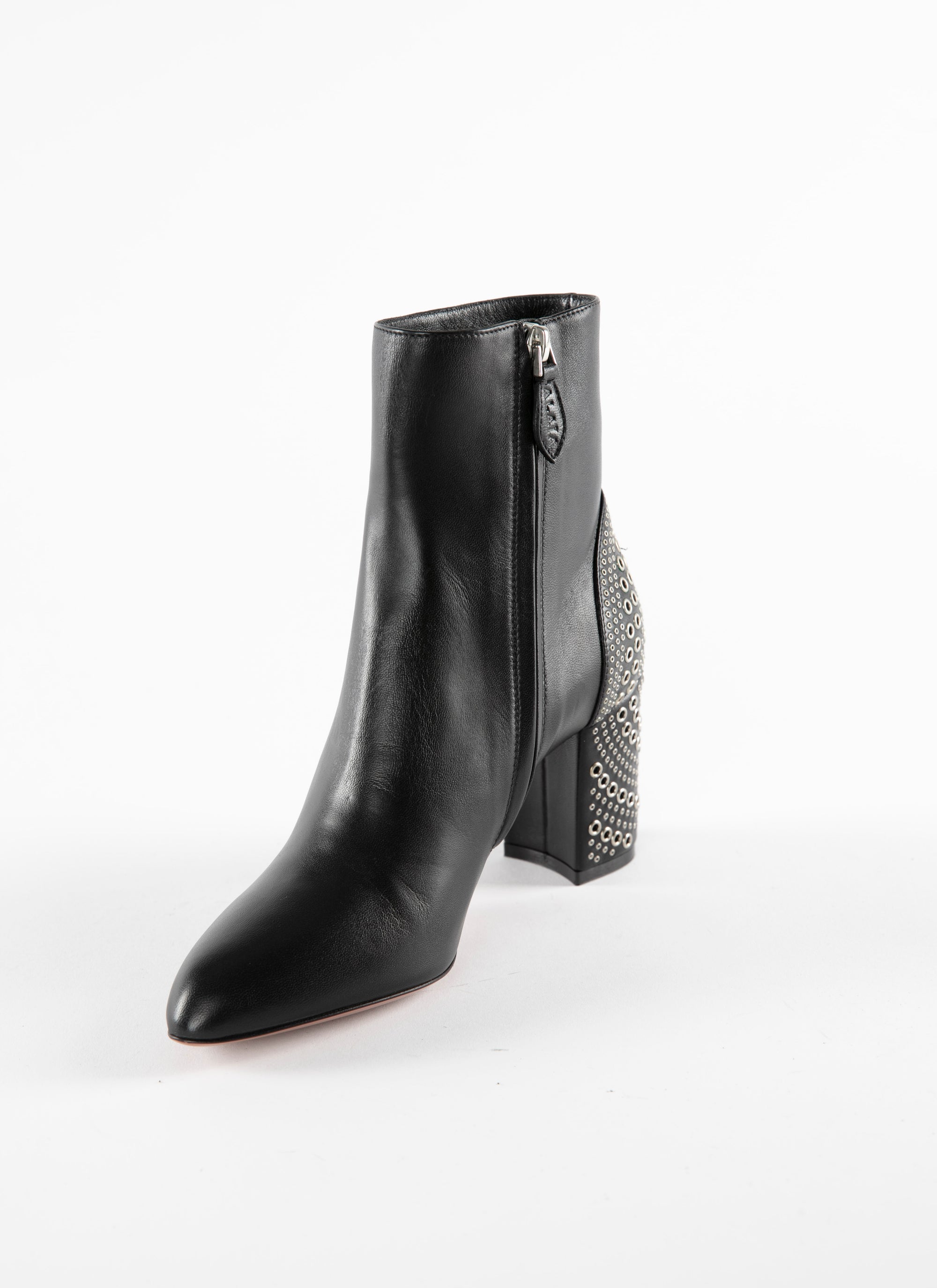 75 boots in leather - Black intense