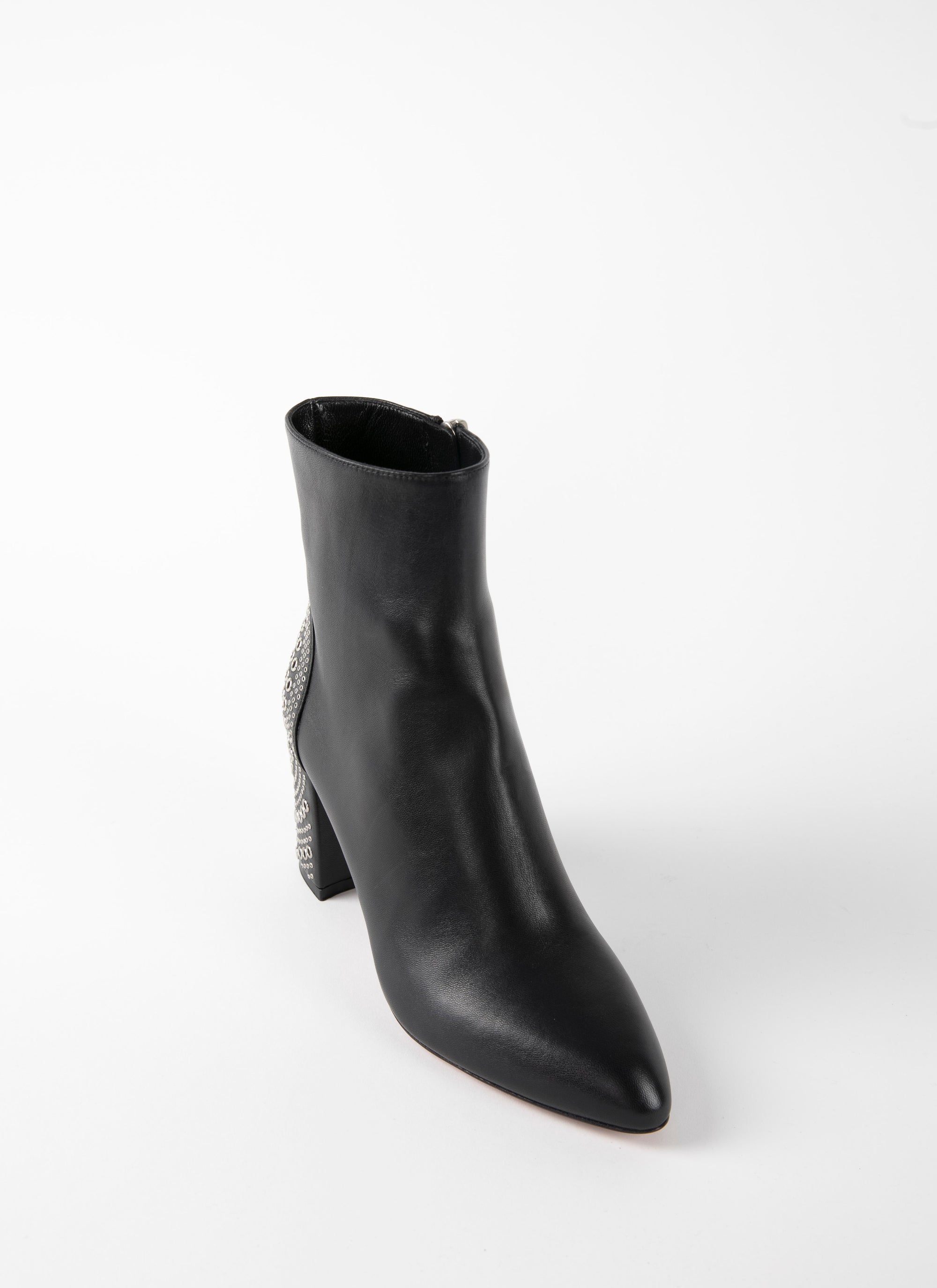 75 boots in leather - Black intense