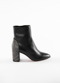 75 boots in leather - Black intense
