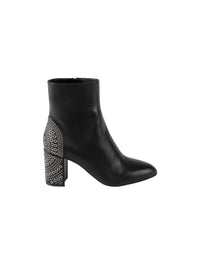 75 boots in leather - Black intense