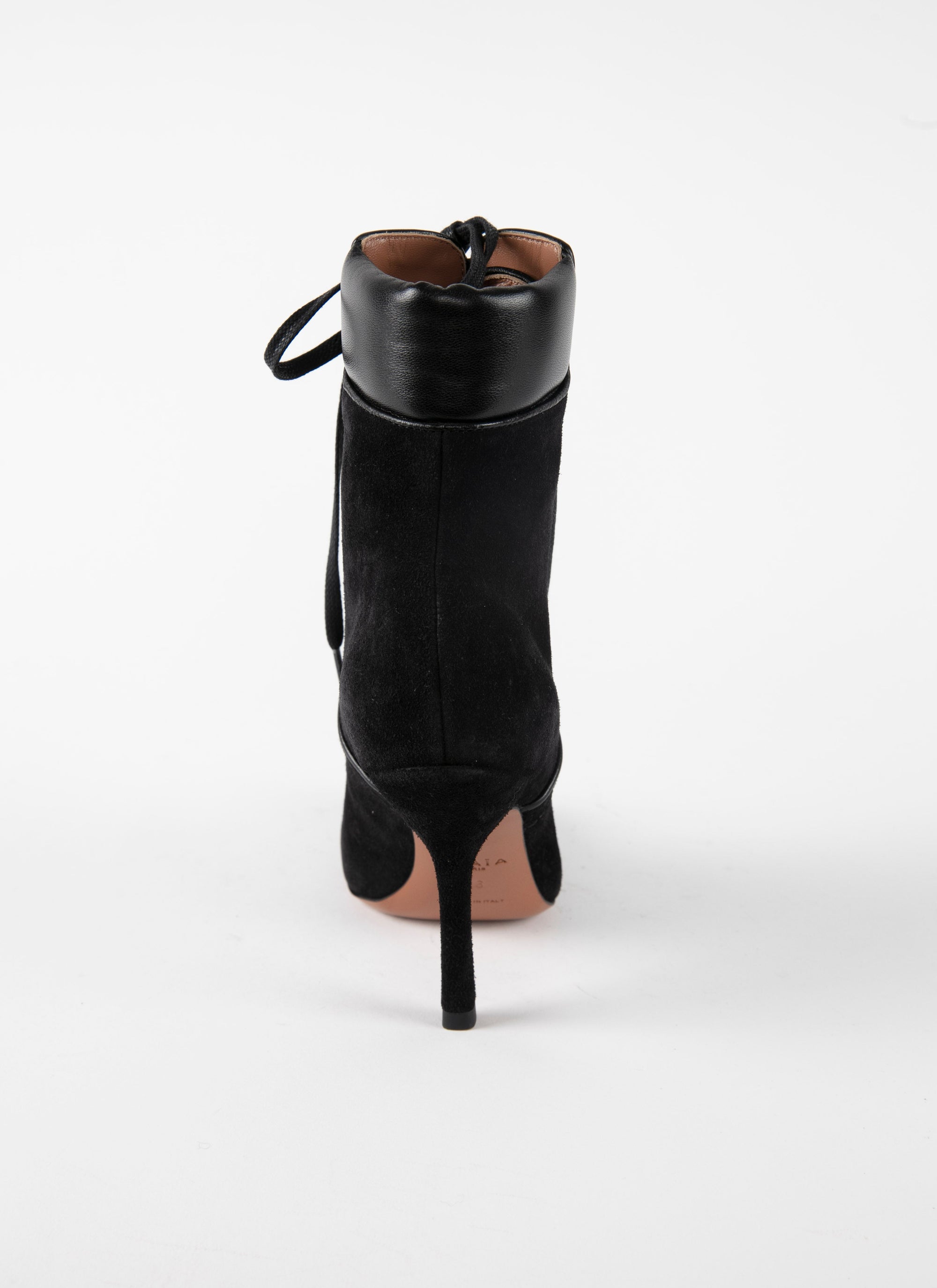 110 velvet boots - Black intense