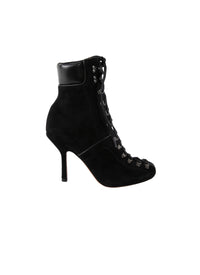 Bottines en velours - Noir
