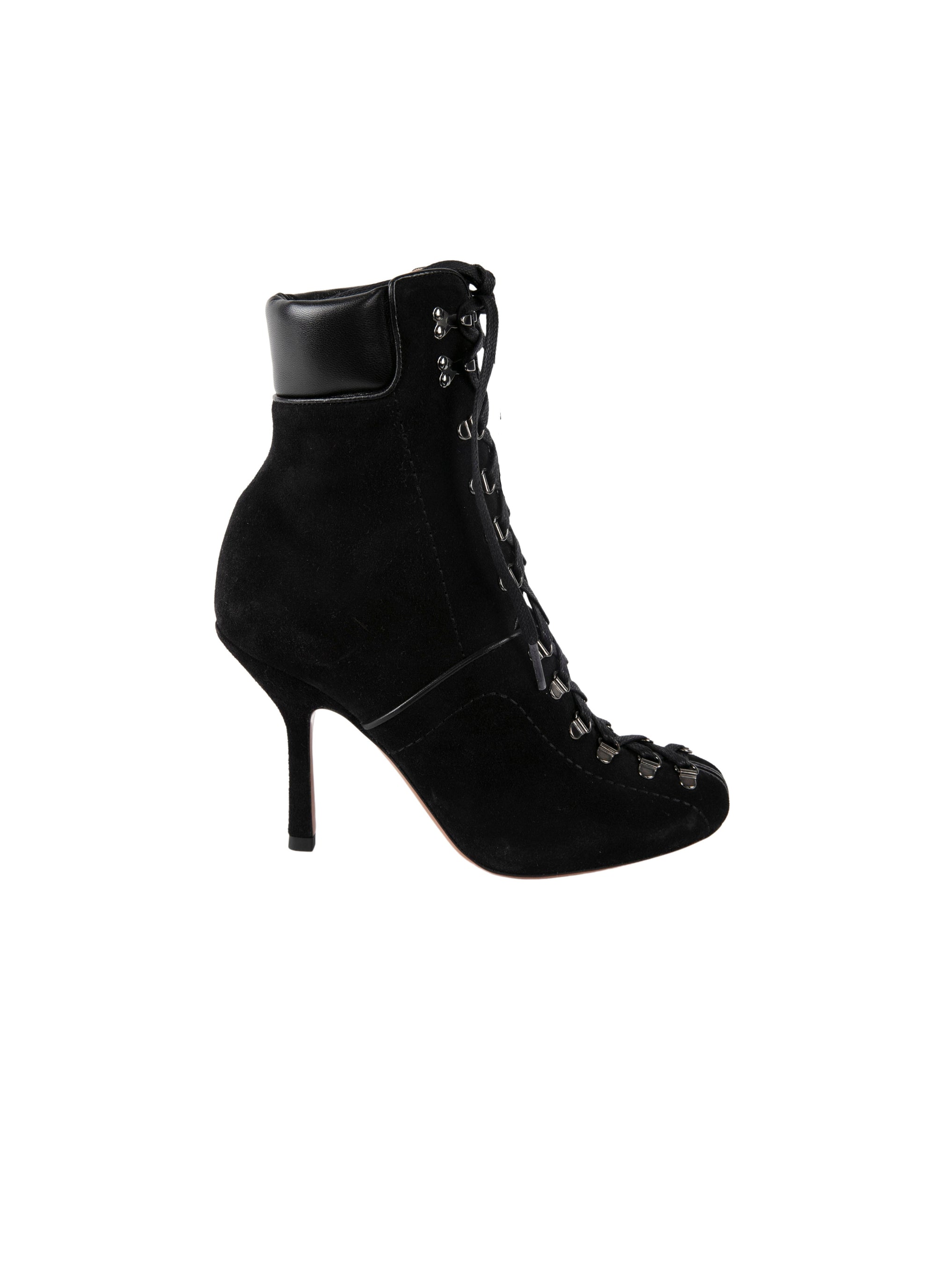 Bottines en velours - Noir