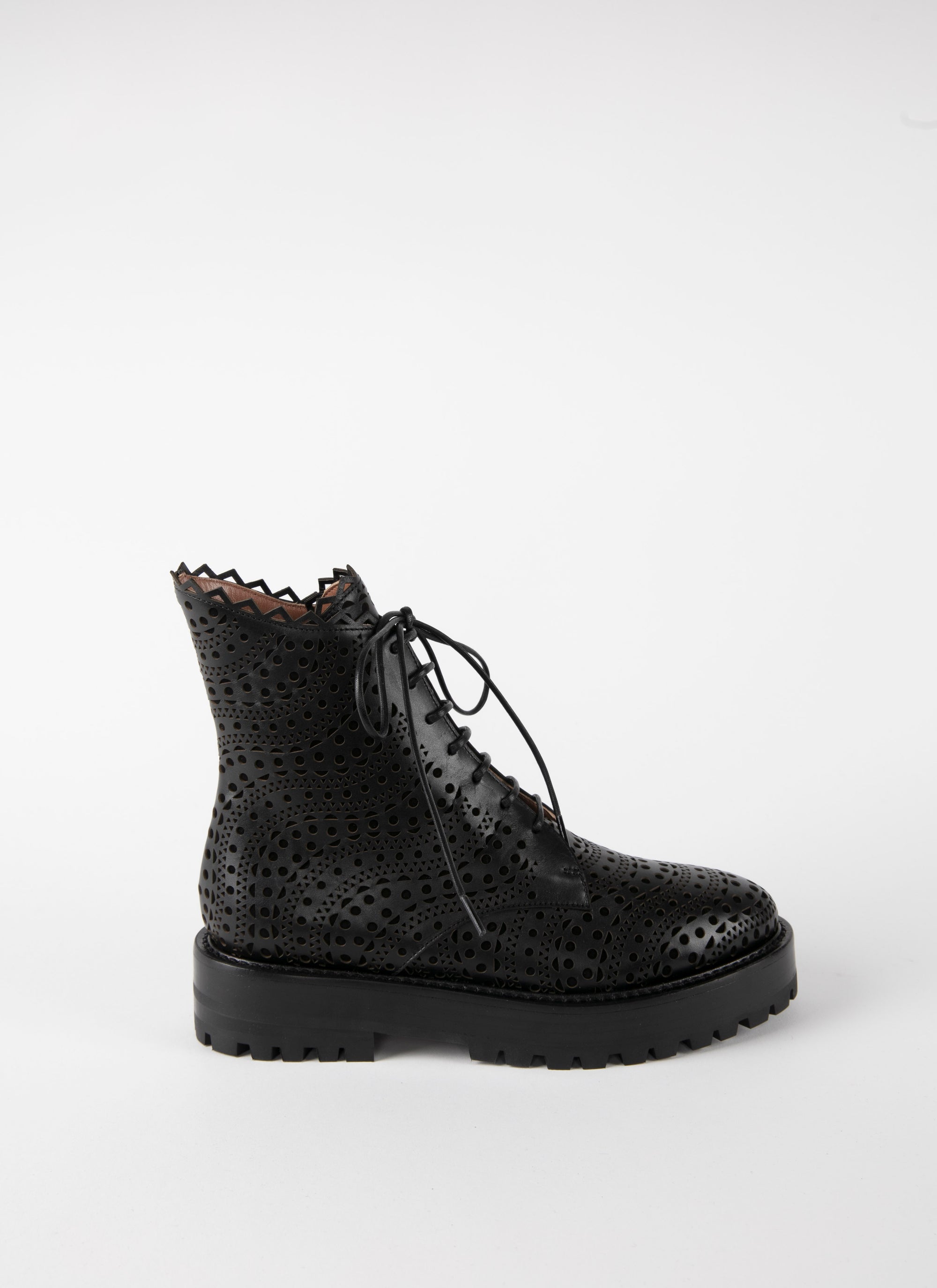 Vienna leather boots - Black & Black