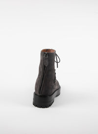 Bottines Lacage en cuir - Gris Foncé