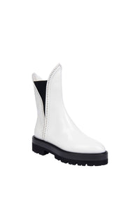 Studded leather ankle boots - Off White