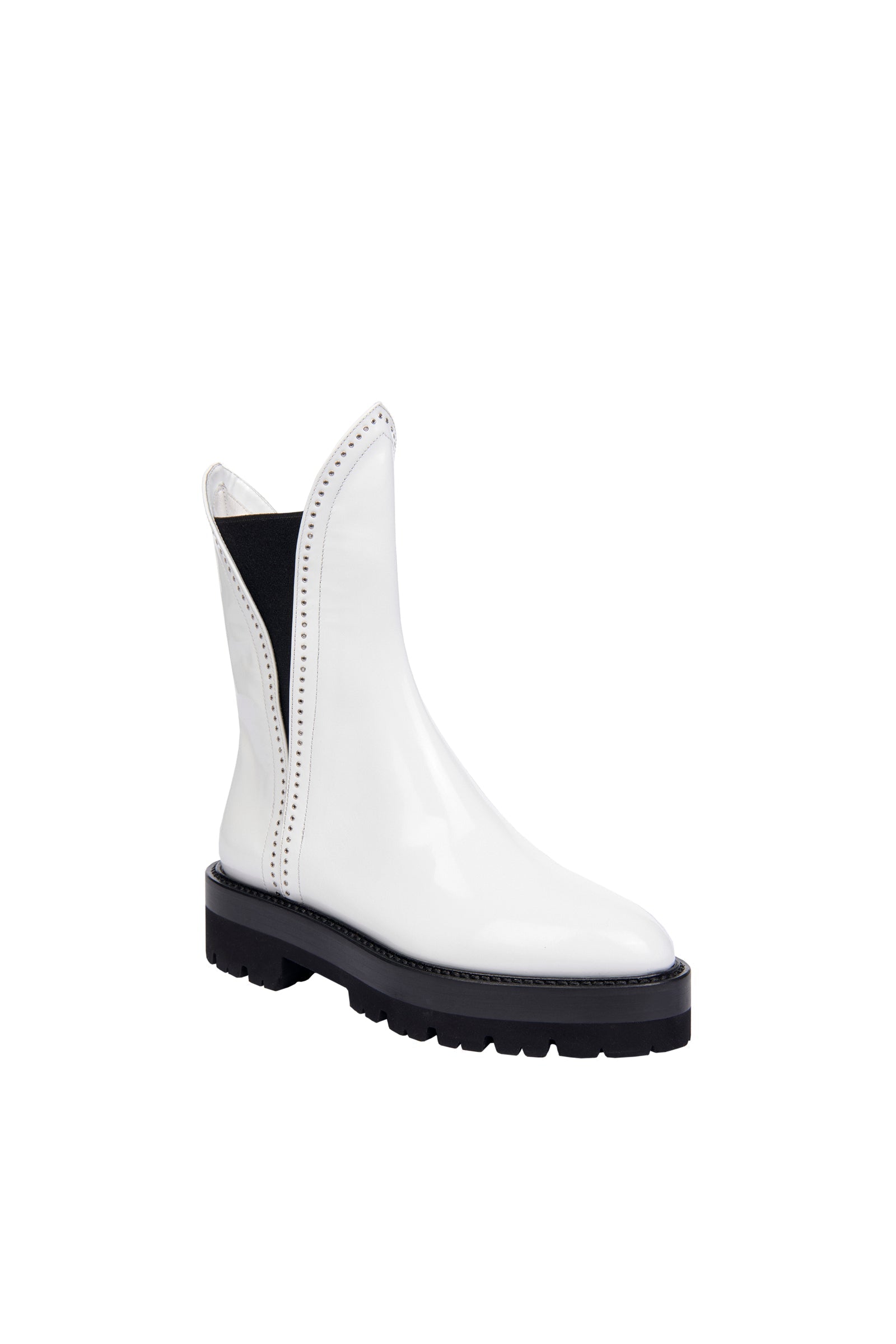 Studded leather ankle boots - Off White
