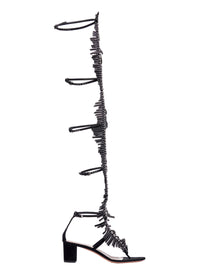 Sandales 60 en cuir - Noir