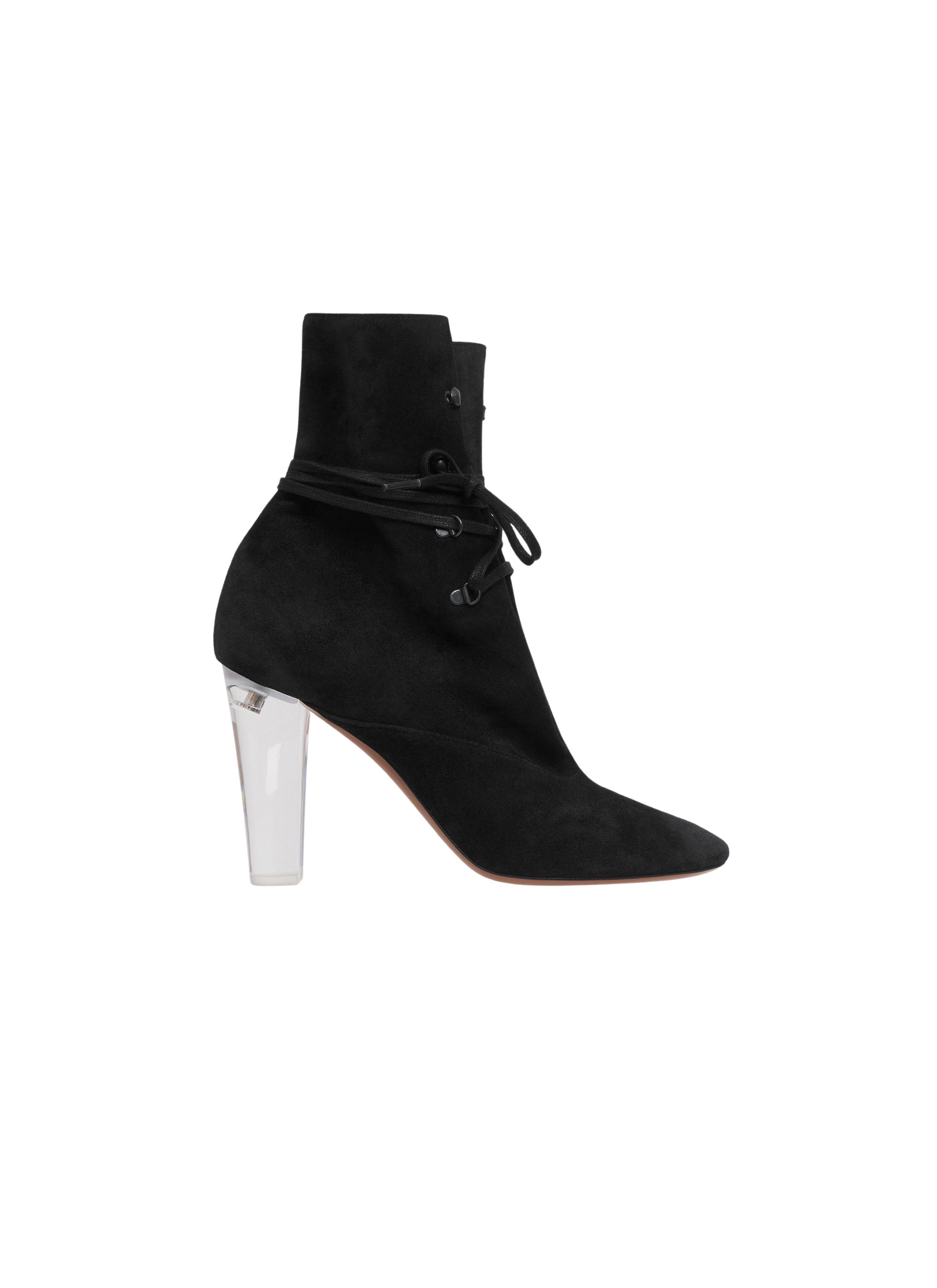 Trekking boots with leather heels - Carbon