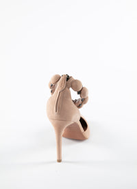 Escarpins Bombe 90 en cuir - Chair