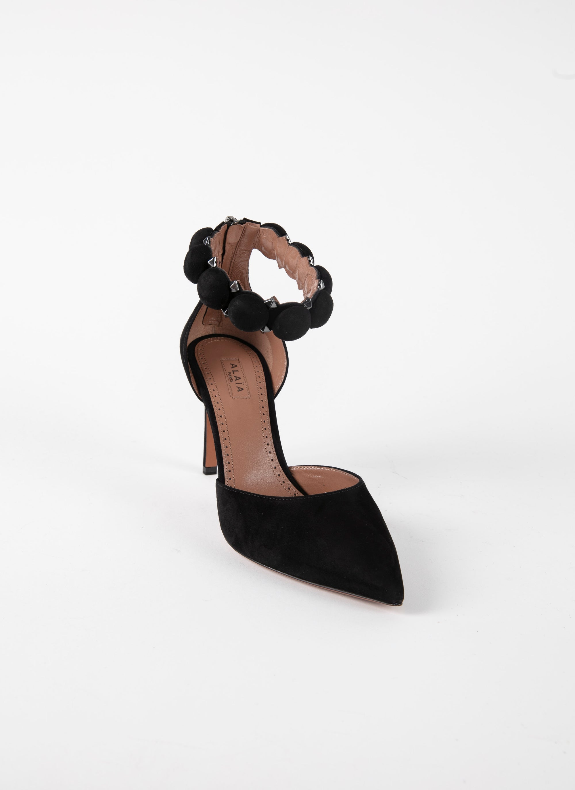 Escarpins Bombe 90 en cuir - Noir