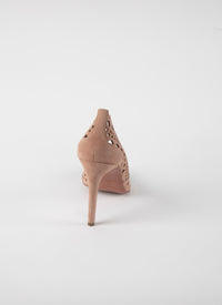 Escarpins à motif ajouré 90 en cuir - Chair