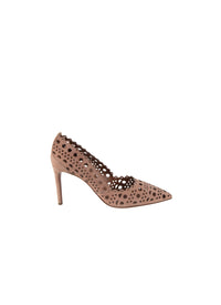 Escarpins à motif ajouré 90 en cuir - Chair