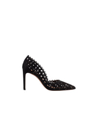 Escarpins à motif ajouré 90 en cuir - Noir