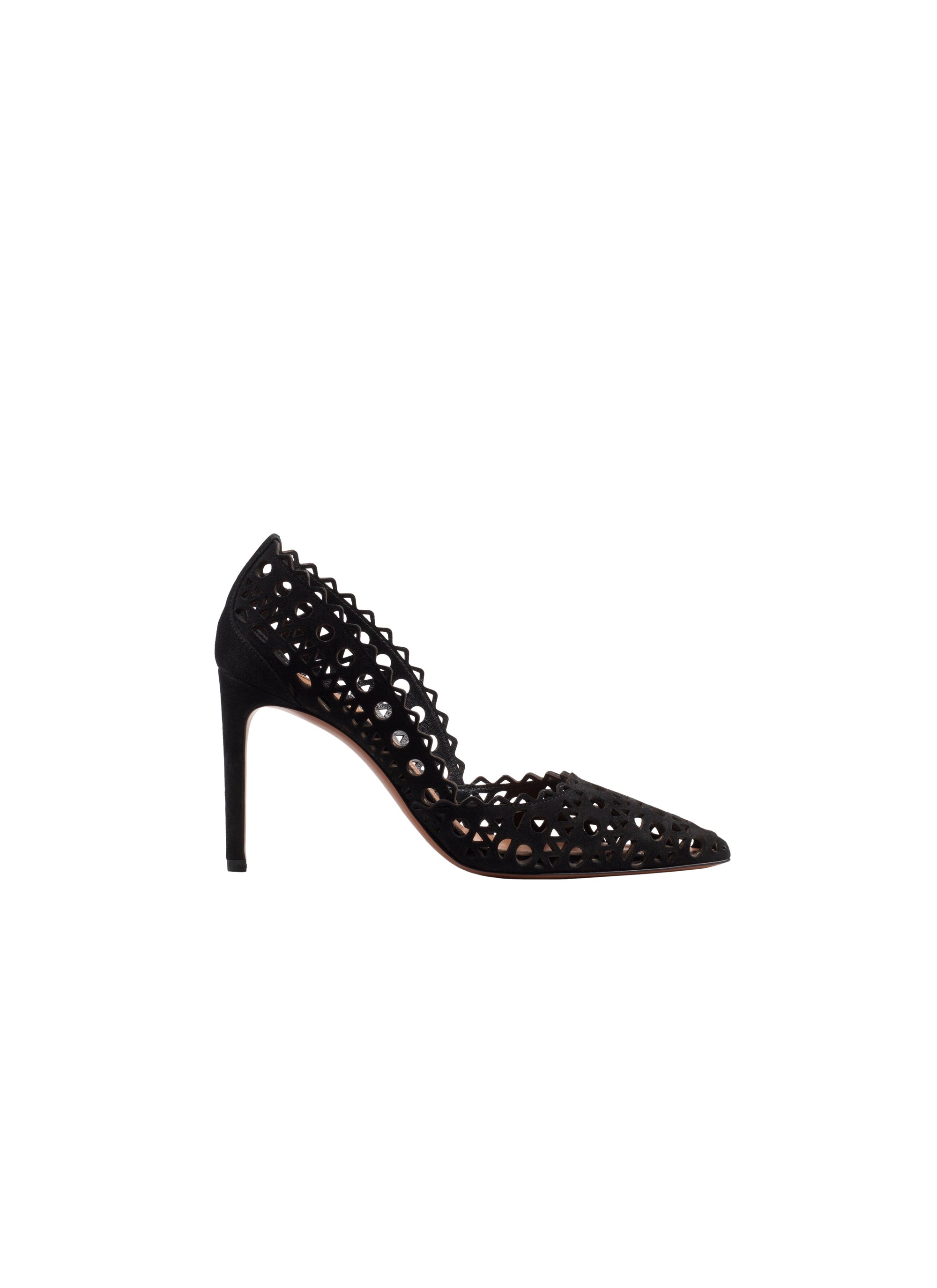 Escarpins à motif ajouré 90 en cuir - Noir