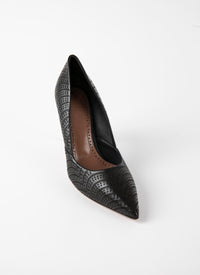 Escarpins 100 en cuir - Noir