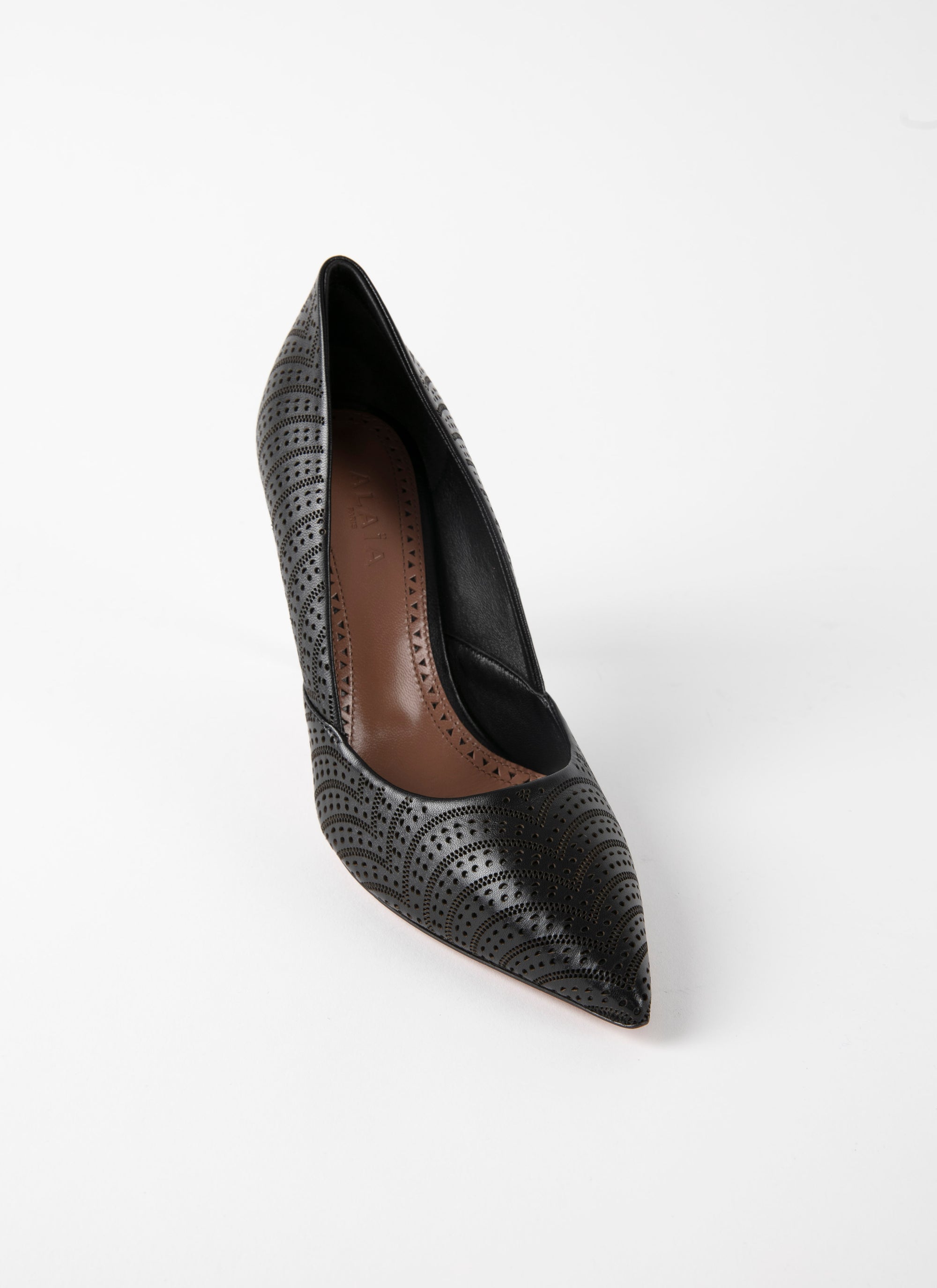 Escarpins 100 en cuir - Noir