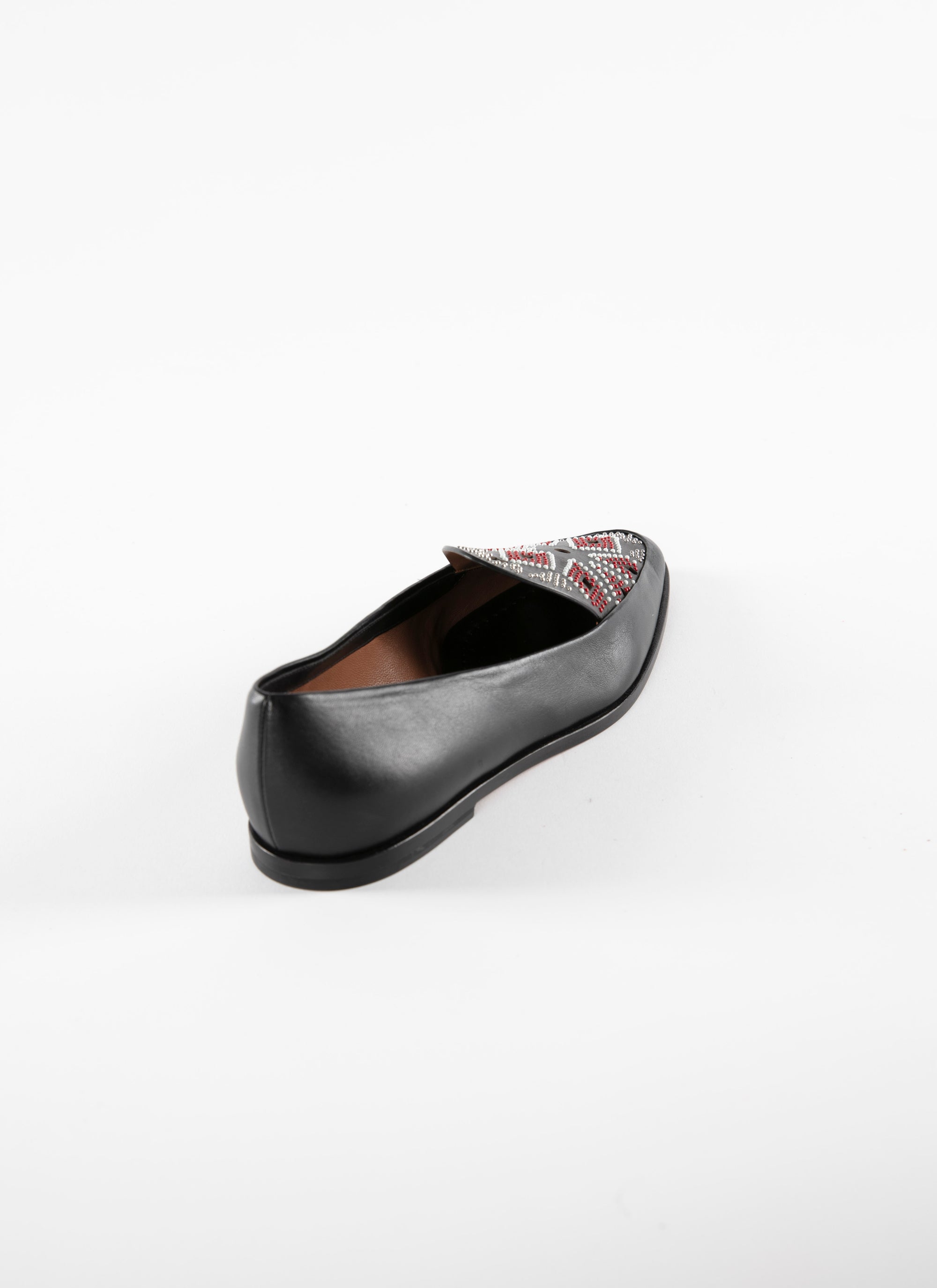 Mocassins en cuir - Noir & Multicolor