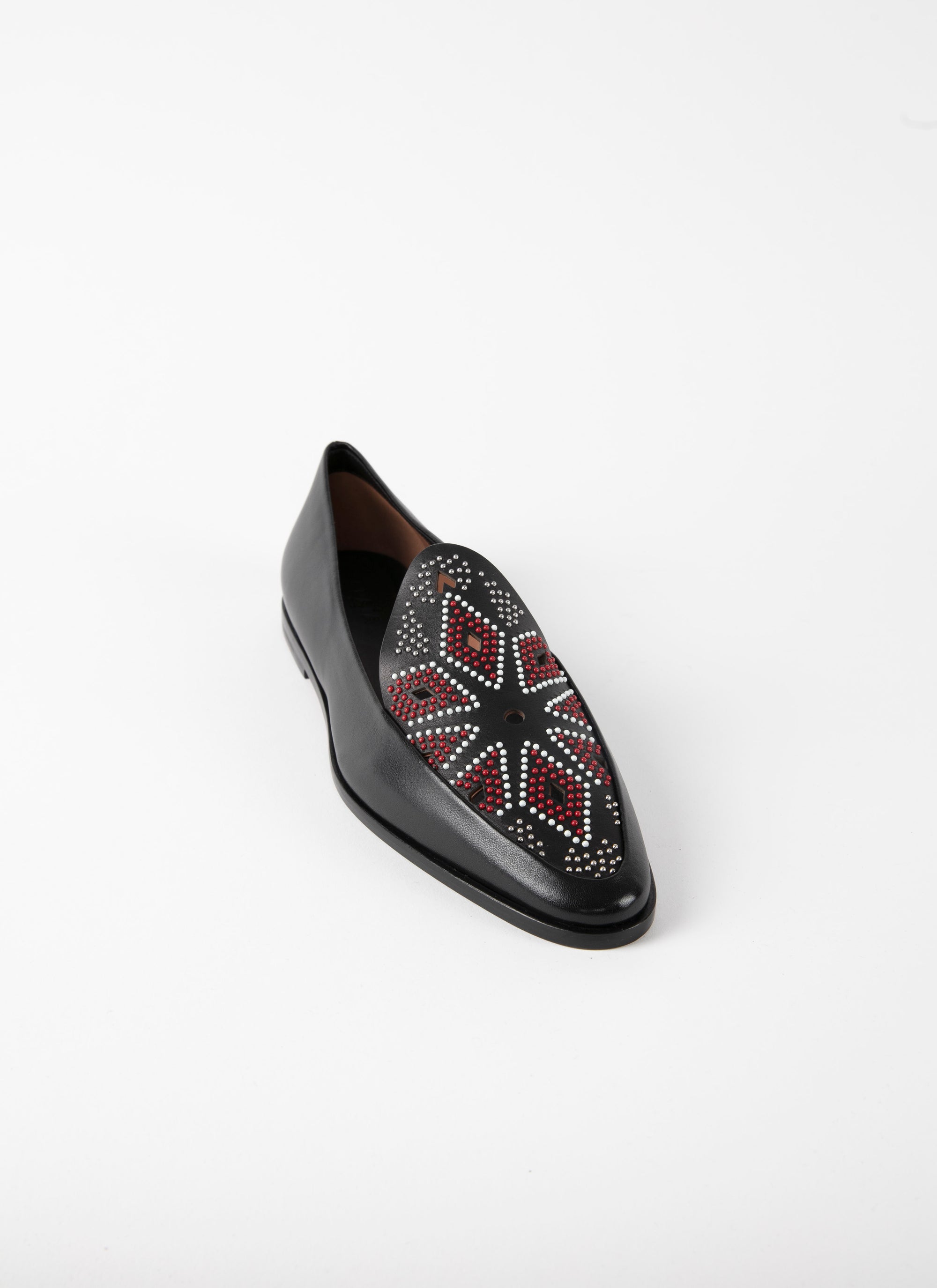 Mocassins en cuir - Noir & Multicolor
