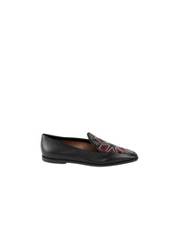Mocassins en cuir - Noir & Multicolor