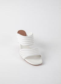 Mules 55 in geometric leather - Off White