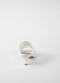 Mules 55 in geometric leather - Off White