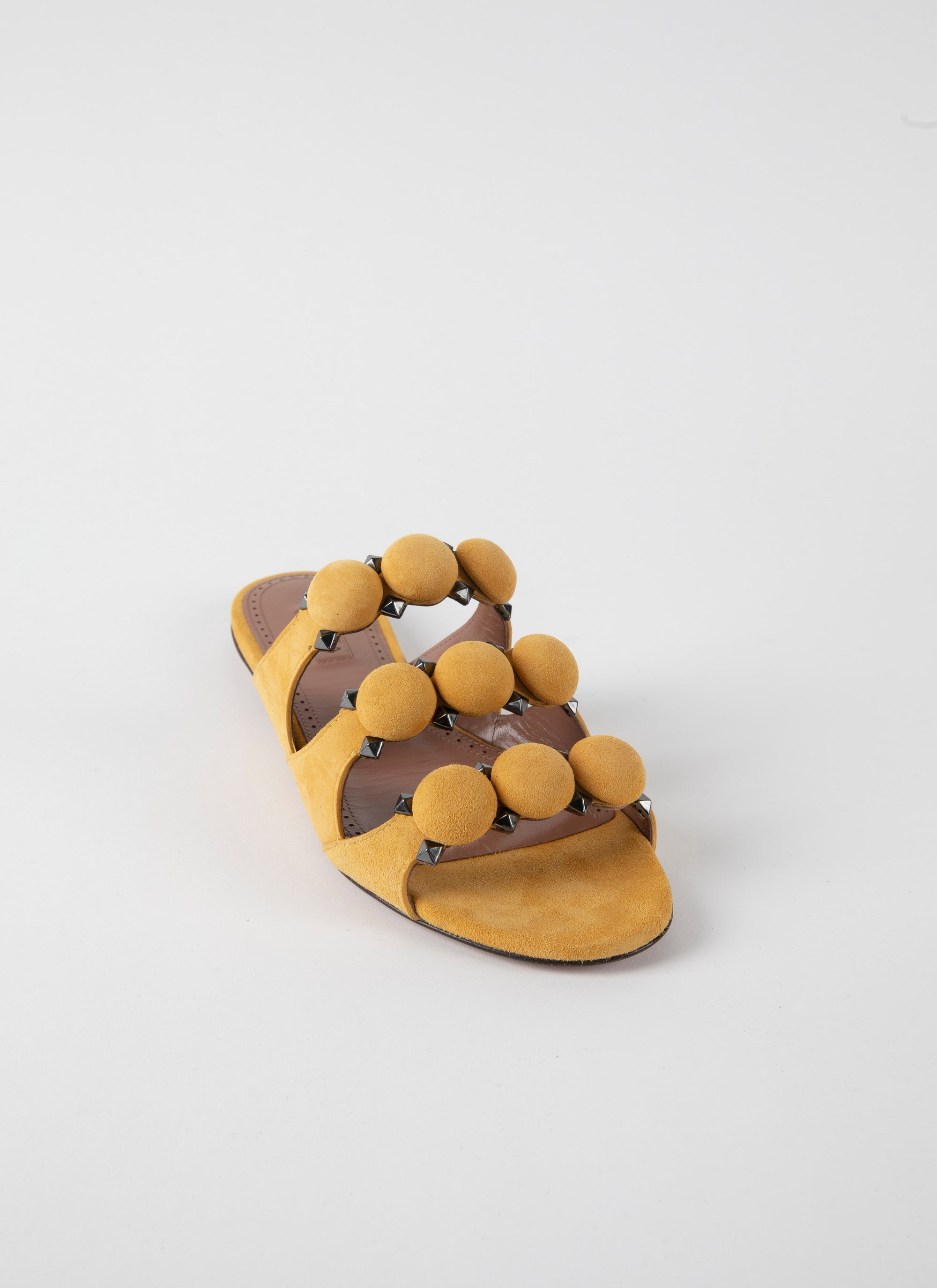 Mules ajourées en cuir géométriques - Desert