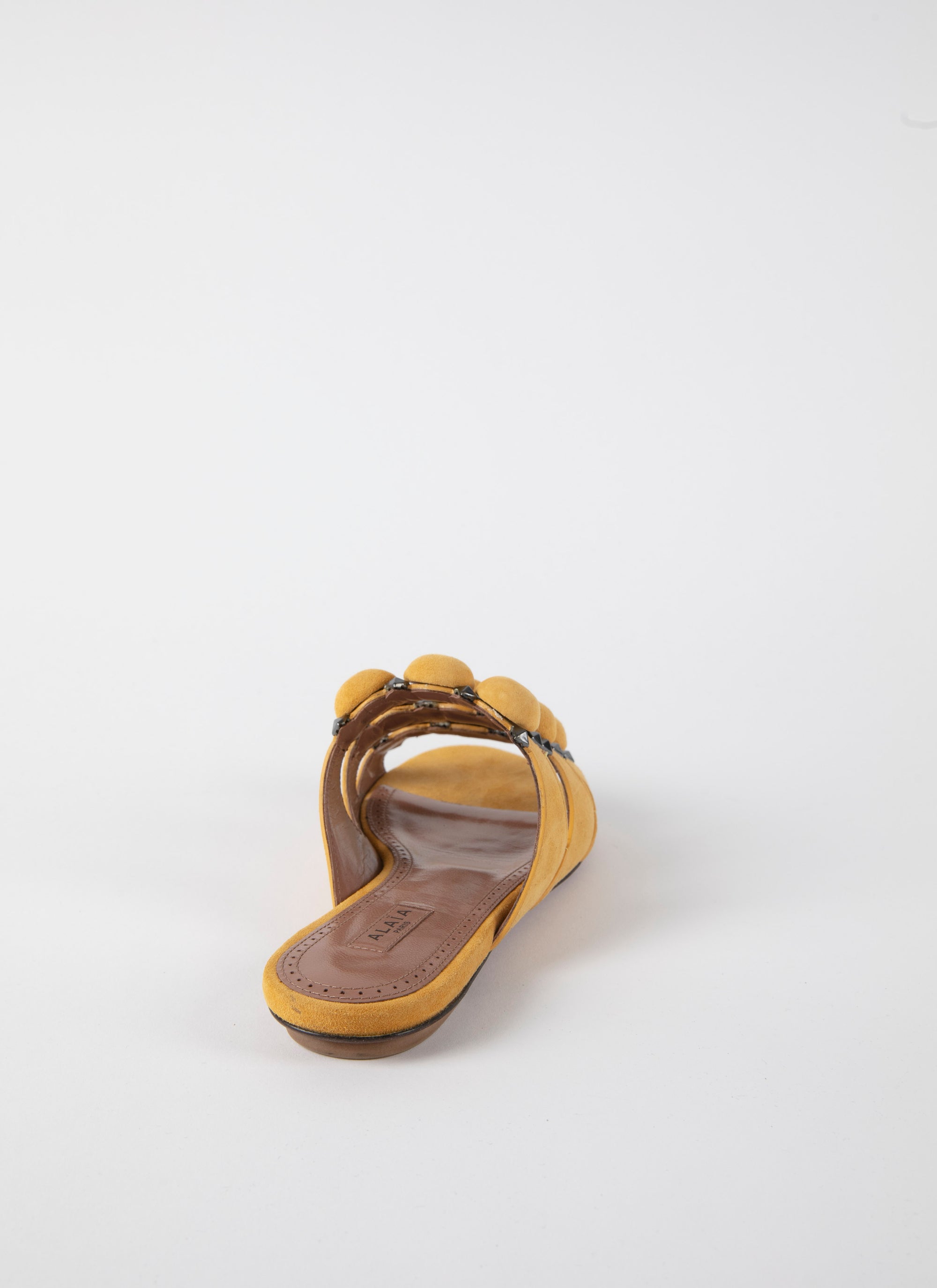 Mules ajourées en cuir géométriques - Desert